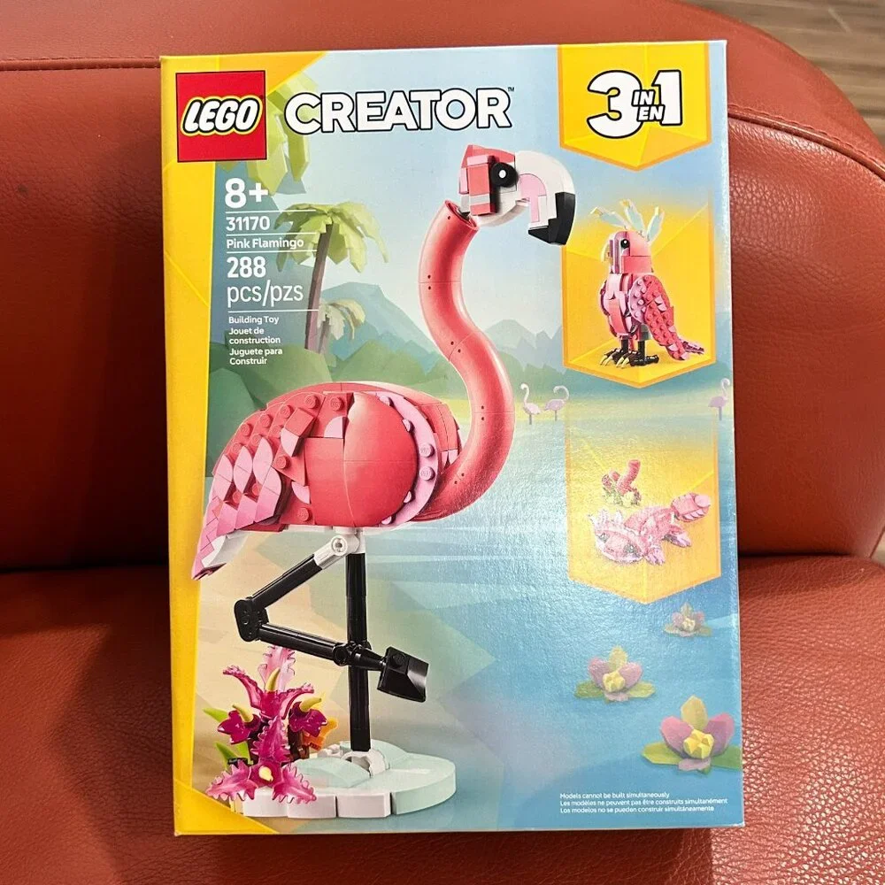 LEGO Creator #31170: 3 in 1 Animals Pink Flamingo Building Set (288 Pcs)